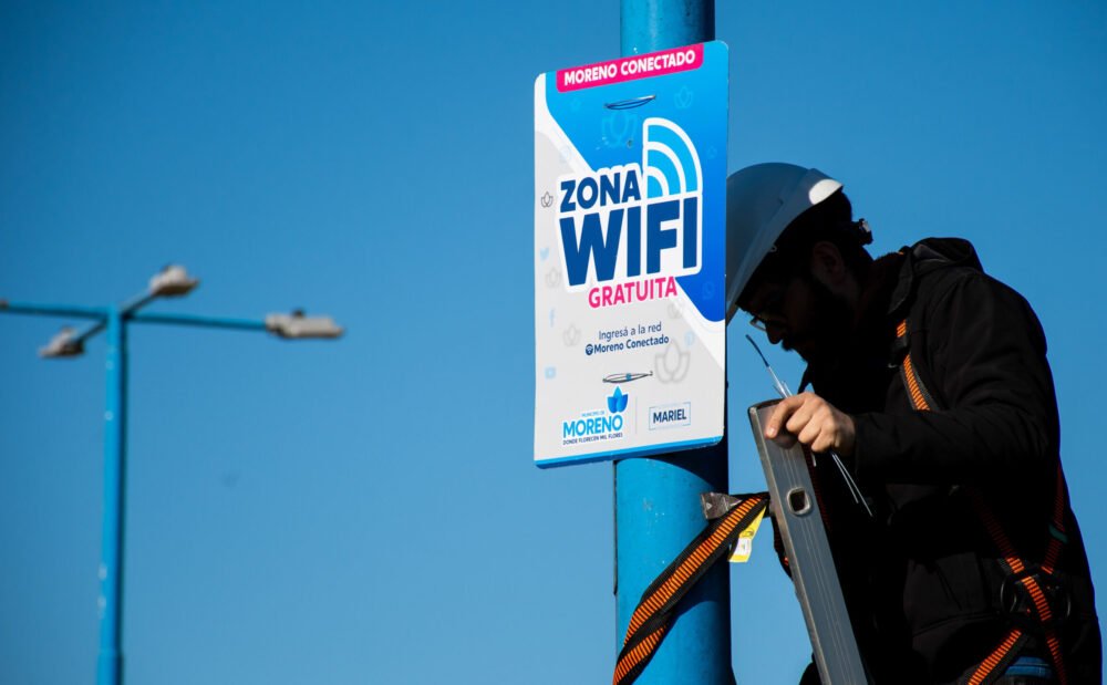Moreno Conectado ya son más de 400 puntos de WIFI gratuitos en todo el distrito