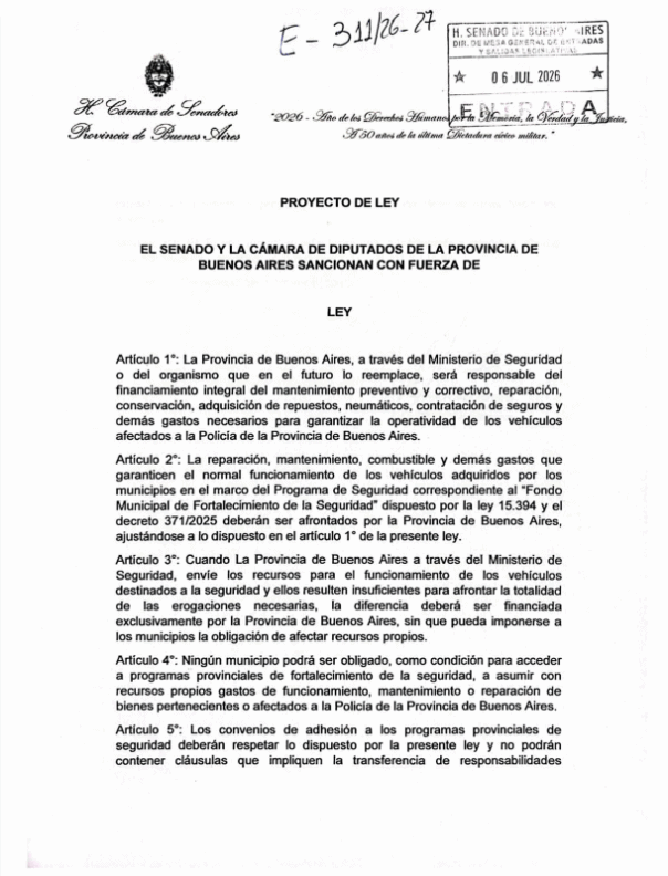 Mario Ishii avanza contra Kicillof por más seguridad en las calles de los municipios