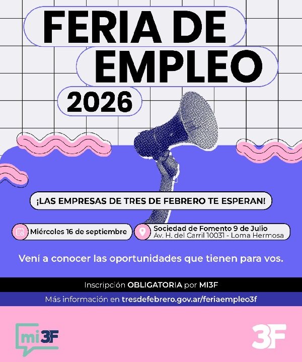 Una nueva edición de la Feria de Empleo llega a Tres de Febrero