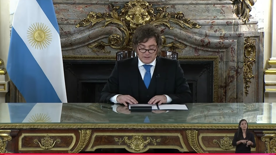 Malvinas Argentinas - Cadena Nacional - Javier Milei