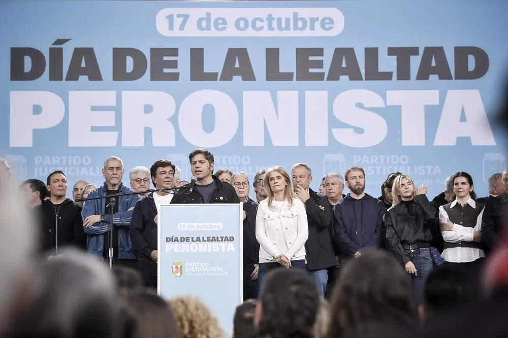 17 de Octubre: Kicillof llamó a construir una alternativa para poner fin al modelo de Milei