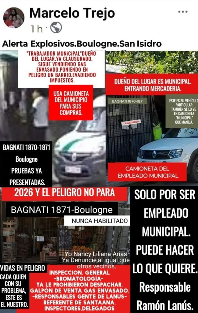 B° Santa Ana - Boulogne - vecinos reclaman