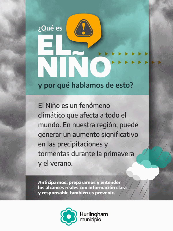 El Municipio de Hurlingham se prepara para El Niño
