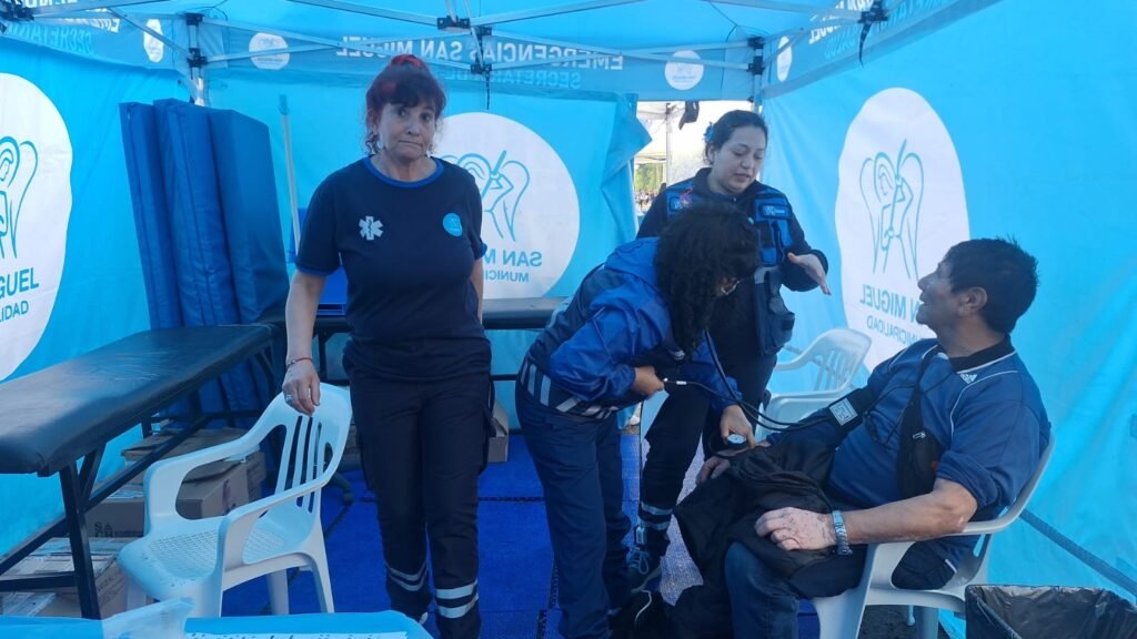 Emergencias San Miguel atendió a 935 fieles en la 52° Peregrinación Juvenil a Luján