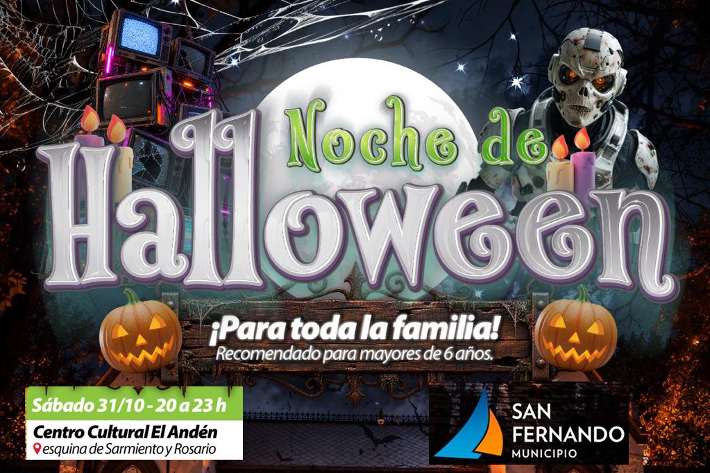 Halloween este sábado en el Centro Cultural "El Andén" de San Fernando