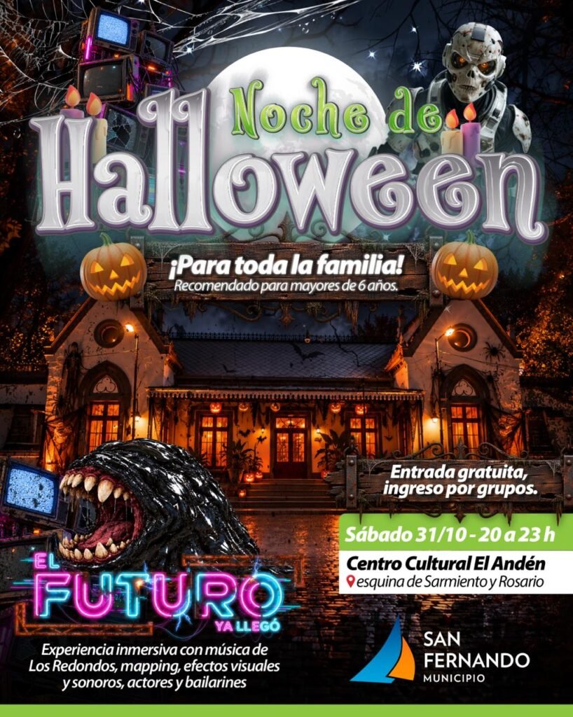 Halloween este sábado en el Centro Cultural "El Andén" de San Fernando