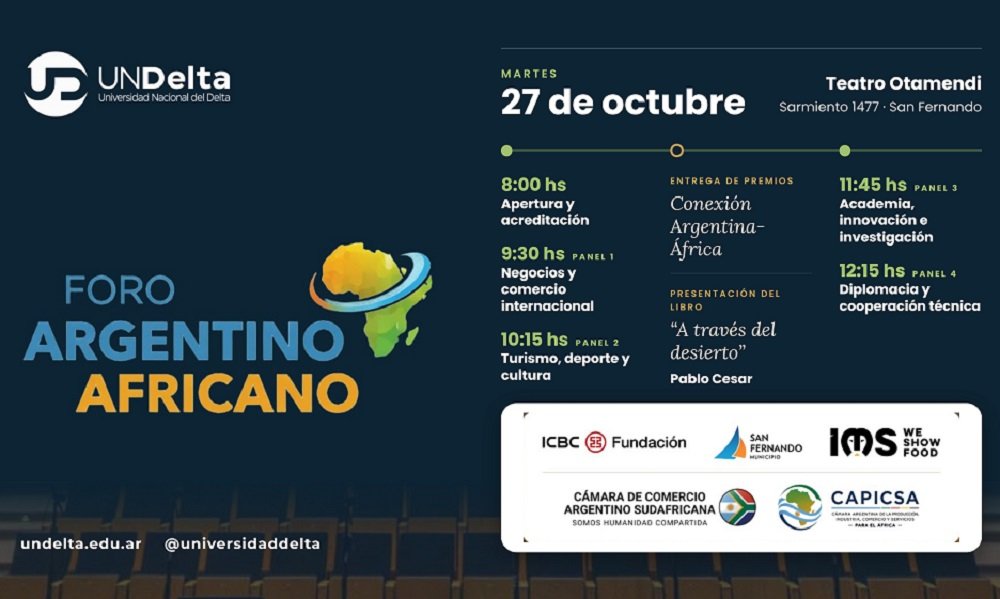 San Fernando será sede del primer “Foro Argentino Africano”
