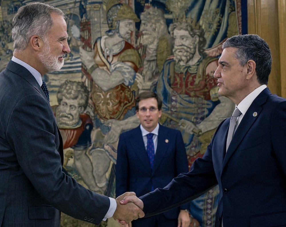 Jorge Macri fue recibido por el rey de España, Felipe VI