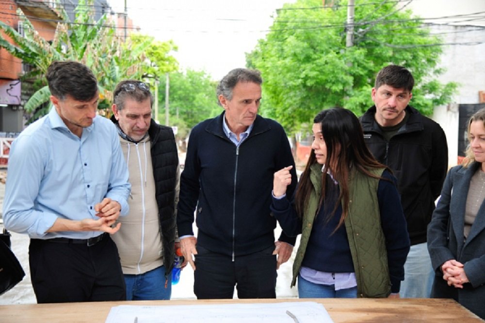 Katopodis junto a Ghi recorrió obras de infraestructura en Morón