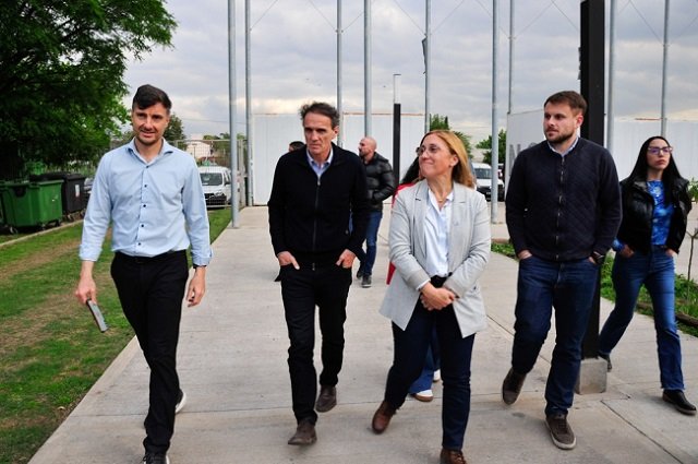 Katopodis junto a Ghi recorrió obras de infraestructura en Morón
