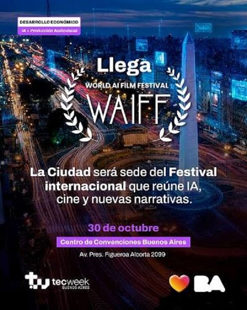 La Ciudad será sede del World AI Film Festival, competencia de cine e inteligencia artificial