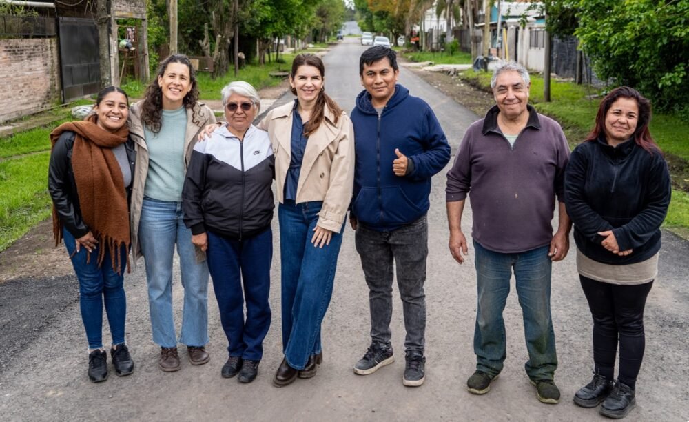Mariel Fernández recorrió obras en Francisco Álvarez