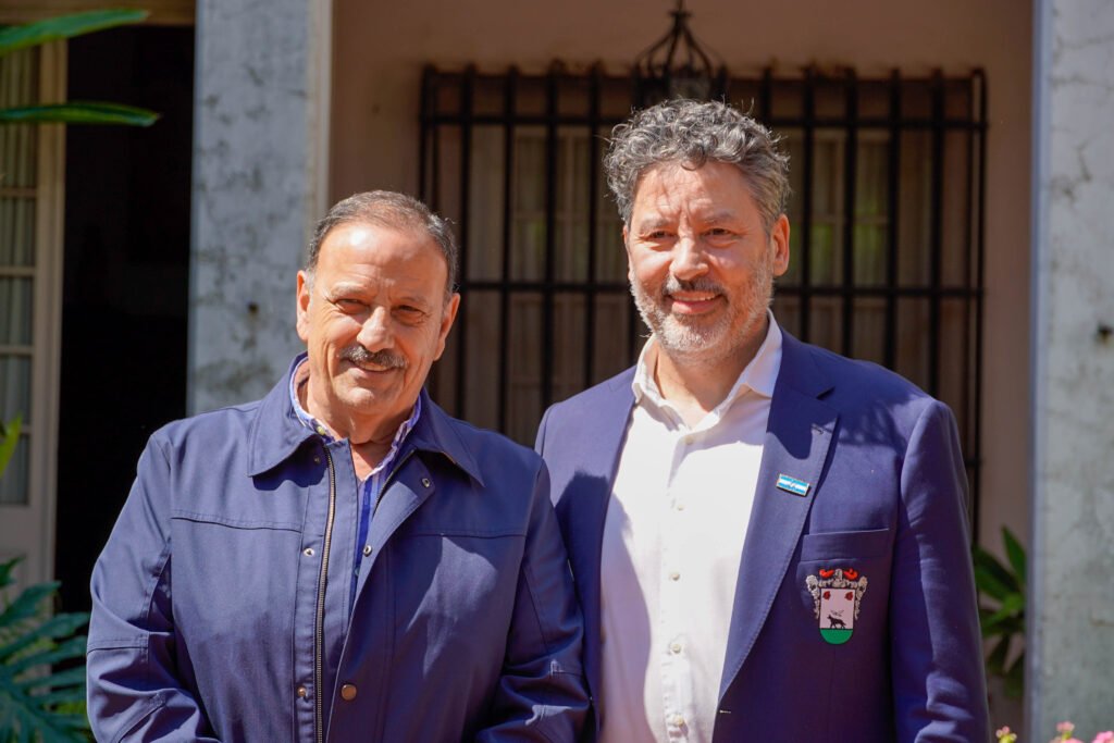 El intendente Menéndez recibió en Merlo al gobernador de La Rioja Ricardo Quintela