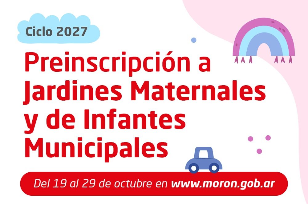 Morón abre las preinscripciones para los jardines municipales
