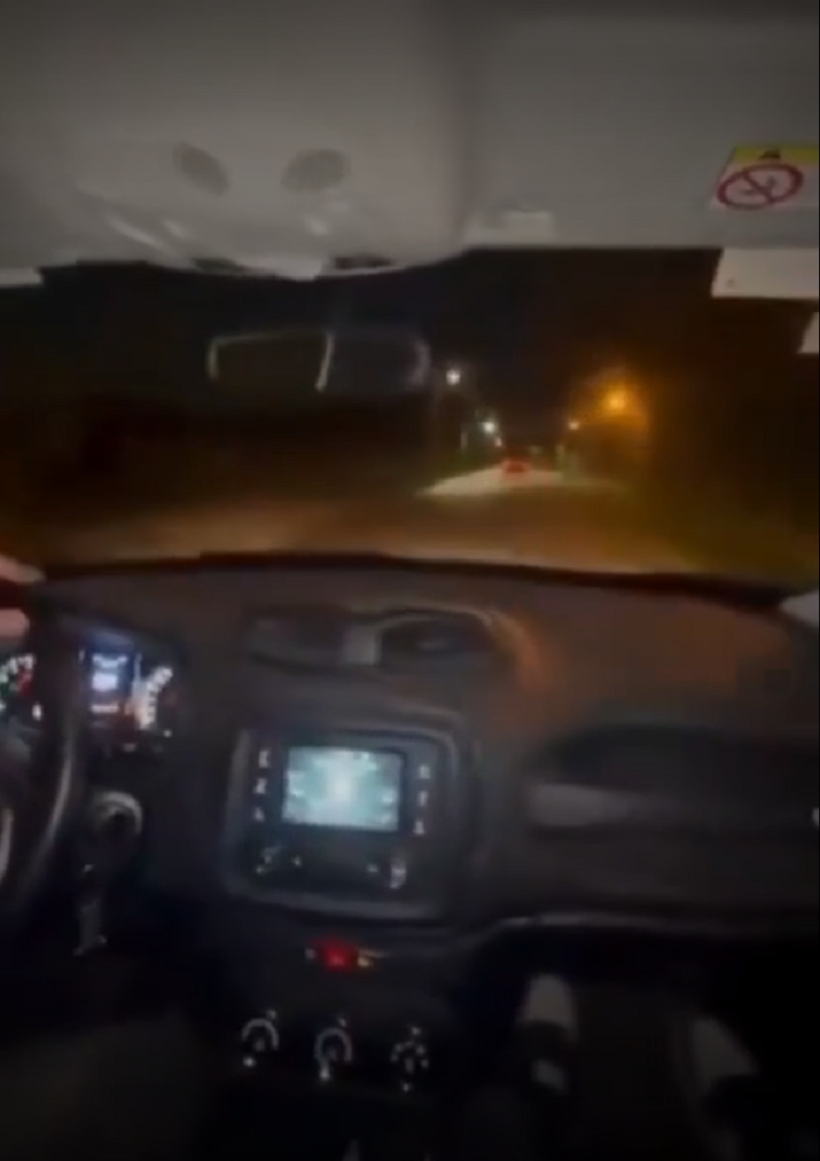Escobar - se filmó a 140 km/h