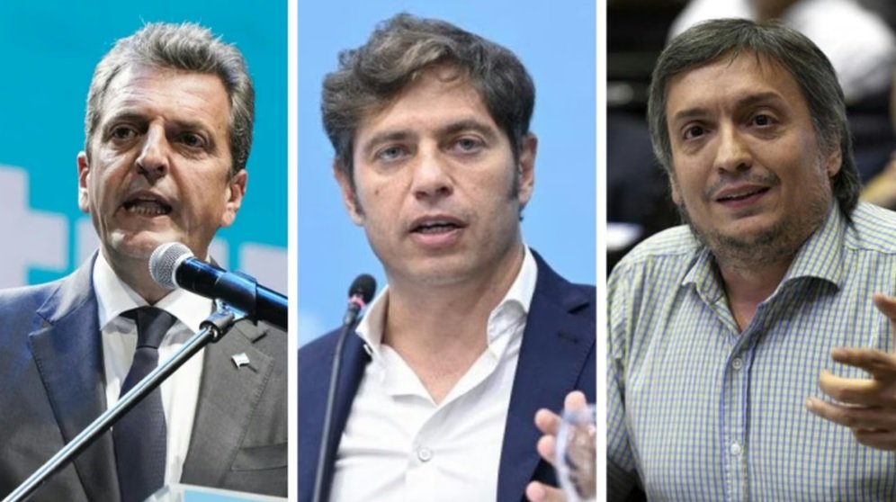 Kicillof - Massa - Máximo - unidad